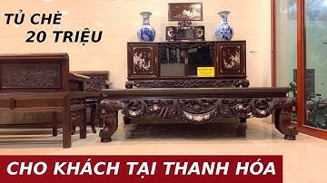 20 Triệu Chiếc Tủ Chè Gỗ Gụ Khảm Ốc Đỏ Cảnh Mai Treo Cho Khách Tại Thanh Hóa | Khảm Ốc Đẹp