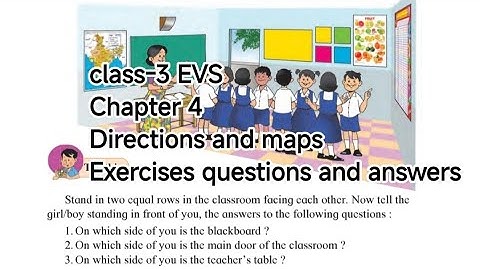 Class 3 EVS Chapter 4 | Directions and Maps | Hindi Explanation with questions and answers