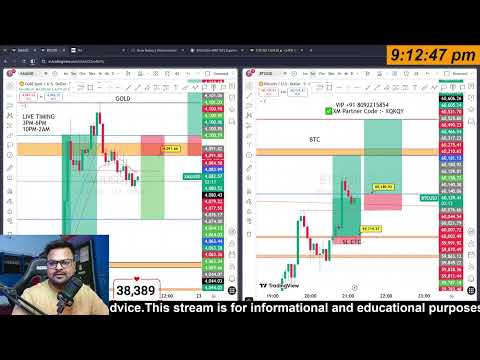 Thumbnail for 🔴LIVE GOLD TRADING /XAUUSD LIVE /BTCUSDLIVE #crypto #goldtrading #livetrading #gold @tradesesikho