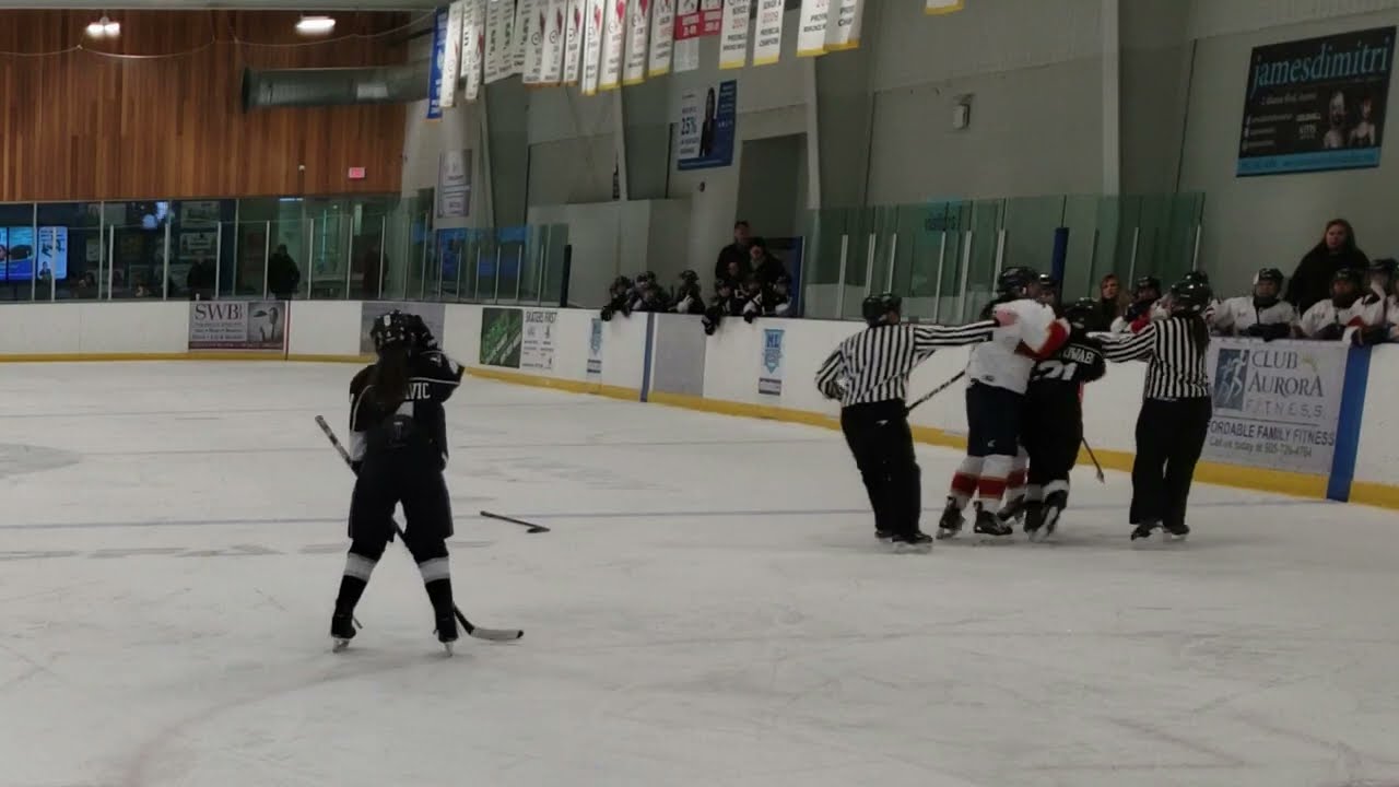 Girls hockey fight YouTube