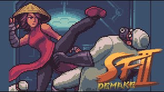 Street Fighter 2 Demake - Beta Download - Longplay/Playthrough
