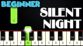 Video thumbnail of "Silent Night | BEGINNER PIANO TUTORIAL + SHEET MUSIC by Betacustic"