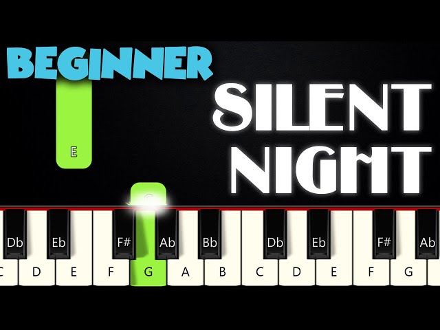 Silent Night | BEGINNER PIANO TUTORIAL + SHEET MUSIC by Betacustic class=