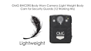 BWC090 Body Worn Camera (Light Weight Body Cam for Security Guards (12 Working Hrs)