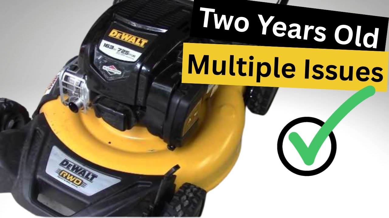 DeWalt lawn mower self-propelled issues common causes