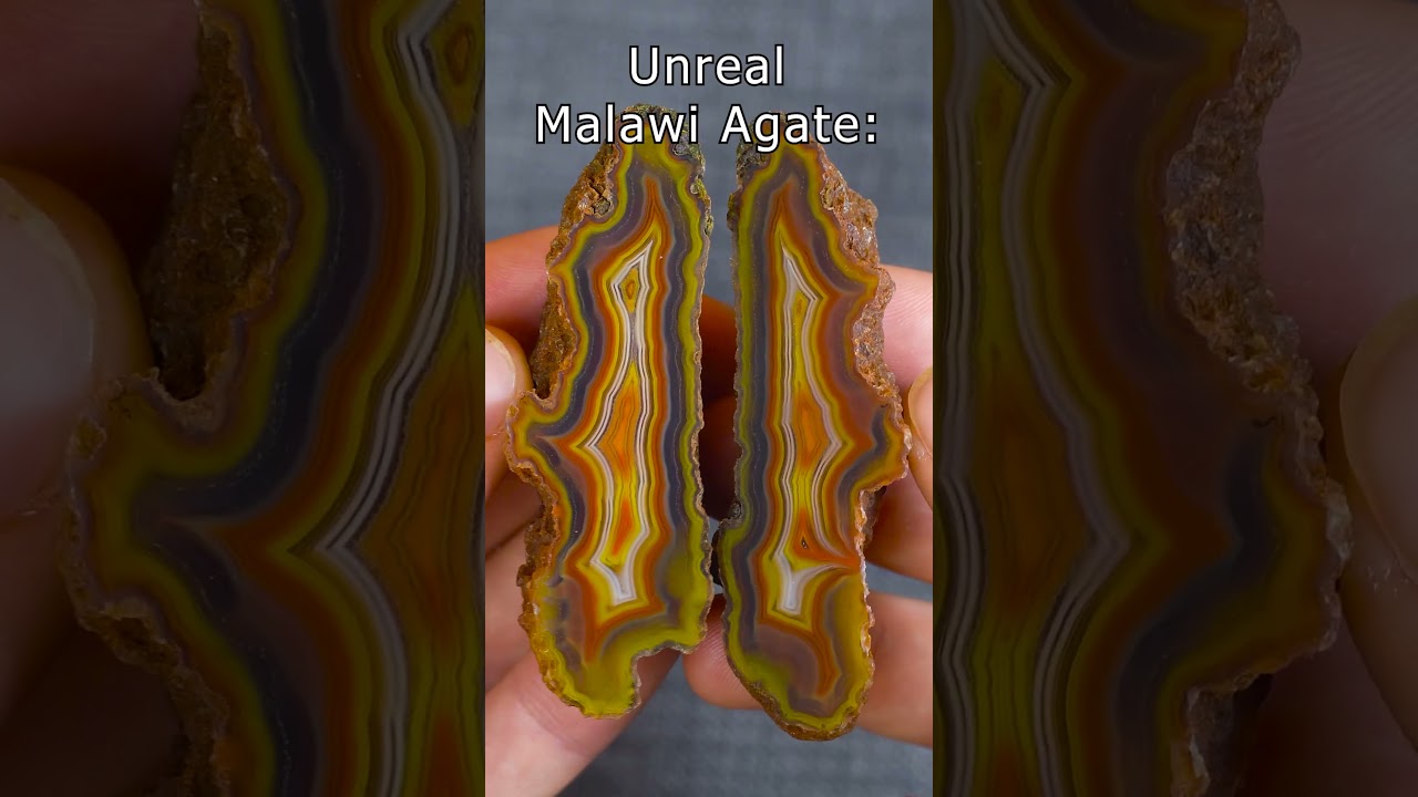 Crazy colors and bands! Unreal Malawi Agate  