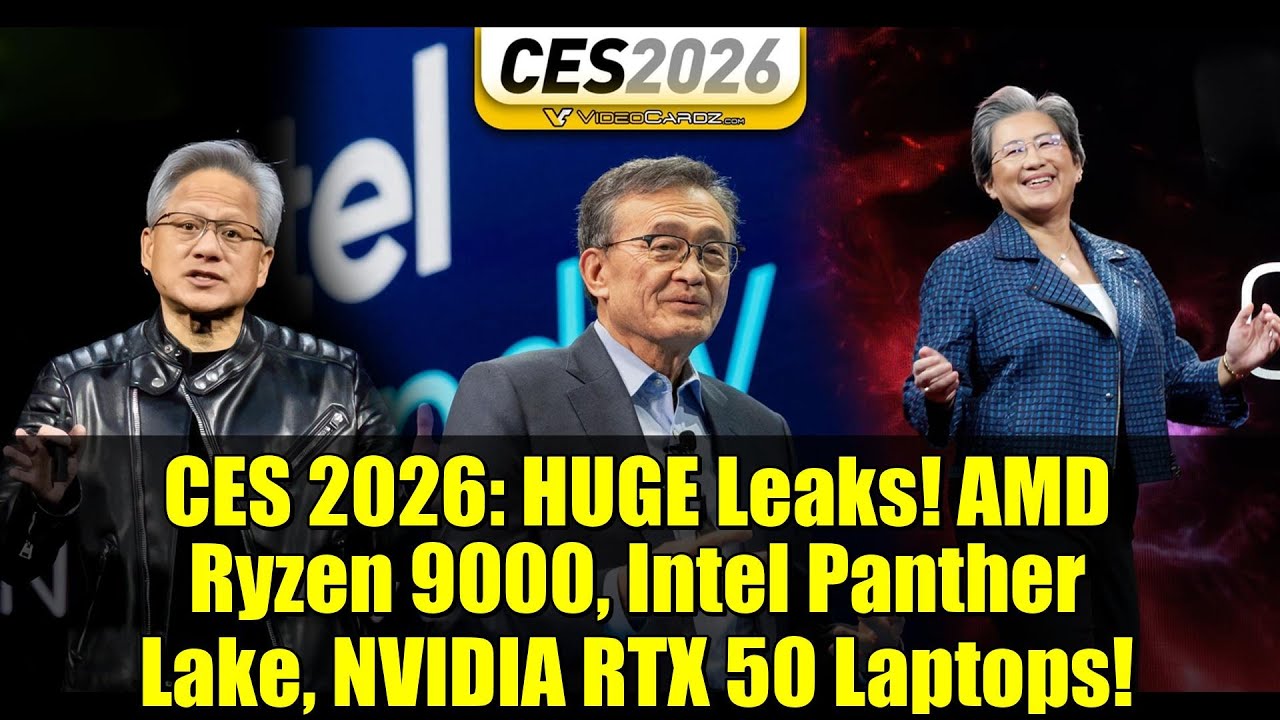 CES 2026: ОГРОМНЫЕ УТЕЧКИ! Ноутбуки с AMD Ryzen 9000, Intel Panther Lake и NVIDIA RTX 50!