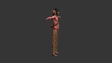 Kai Sprengart -  Blender - Lowpoly native character concepts - 2013