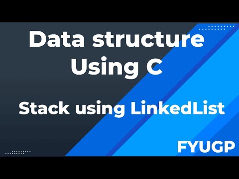 Stack using LinkedList Data structure using c FYUGP Calicut University ...