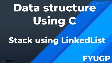 Stack using LinkedList Data structure using c FYUGP Calicut University 3rd semester bca bsc cs