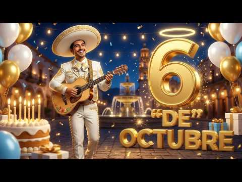 ASí te Cantamos Cumpleaños Feliz 6 de Octubre - Feliz Cumpleaños Hoy- Las Mañanitas con Mariachi