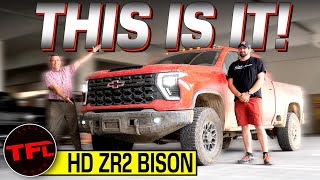 TFL Exclusive: I Go Hands On with the FirstEver 2024 Chevy Silverado HD ZR2 Bison OFFROADER!