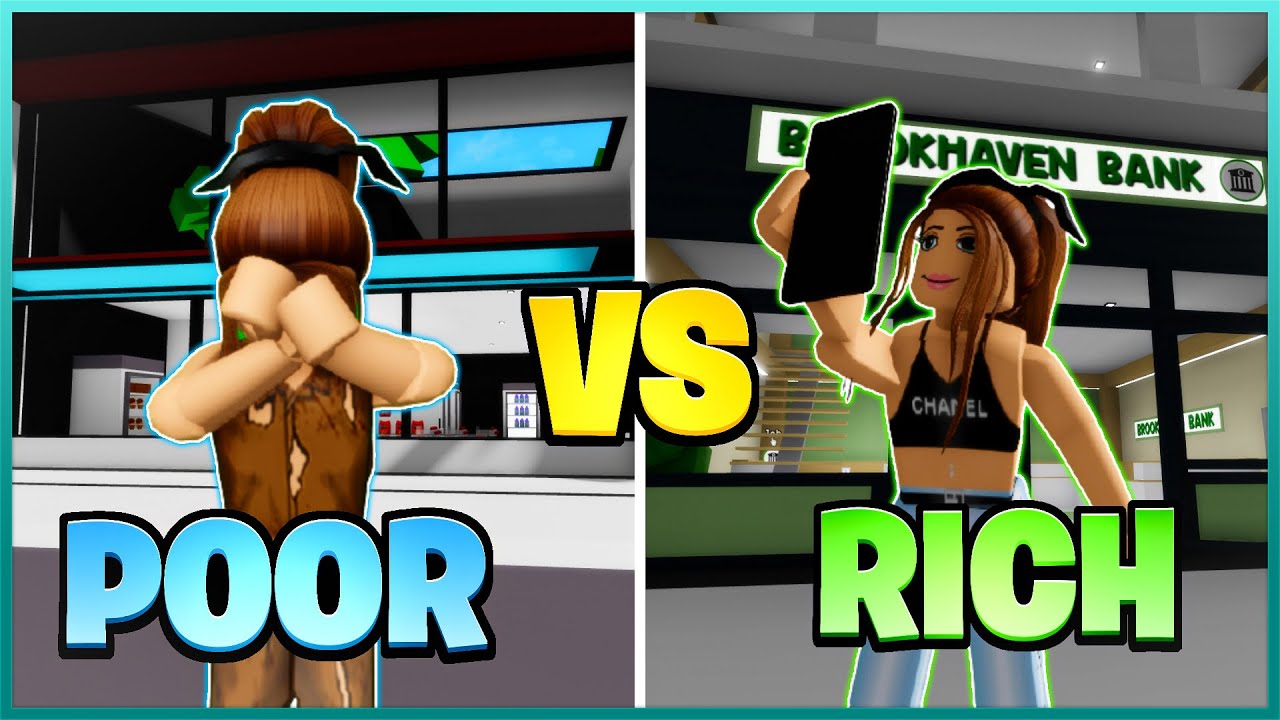 POOR Vs. RICH in BROOKHAVEN (ROBLOX)