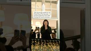 María Corina Machado Appears In Oslo After A Year In Hiding