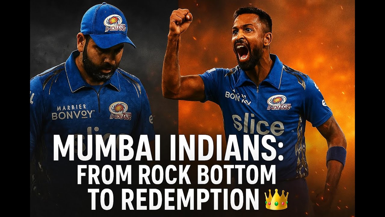 Mumbai Indians From Rock Bottom to Redemption👑🔥