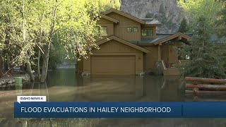 Flood Evacuations in Hailey Neighborhood