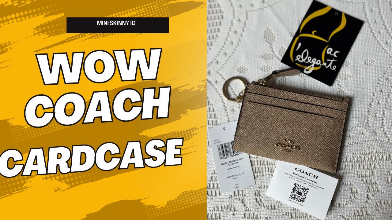 Coach Mini Skinny ID Card Case Taupe