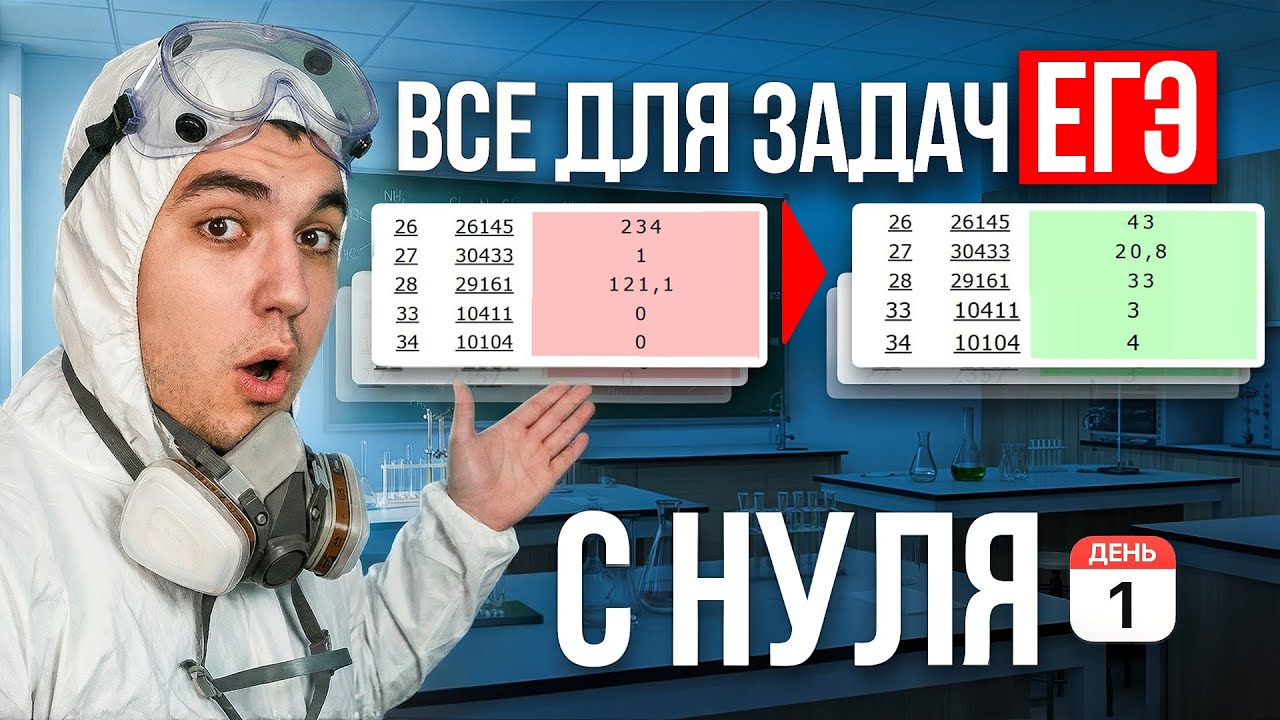 ВСЕ для задач ЕГЭ по химии с НУЛЯ | интенсив день 1