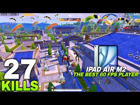 iPad Air 6 (Apple M2)🔥HD + EXTREME 60 FPS BGMI PUBG Mobile Graphics Test | BEST 60 FPS IPAD IN 2026