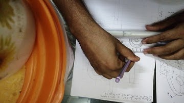 Sectional Orthographic Projection on a reduced scale of 1:1.25 by Shivam Shukla