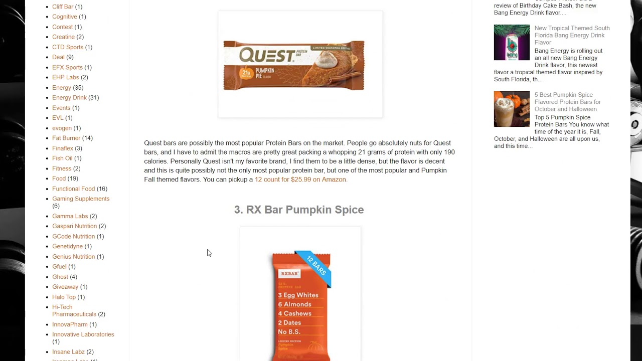 5 Best Pumpkin Spice Protein Bars