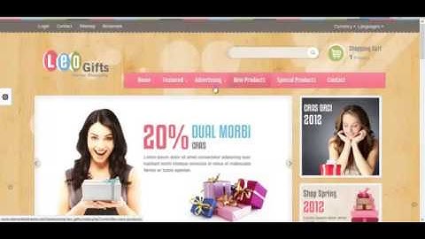Leo gifts prestashop theme www yupthemes com