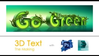 Photoshop CS6 3D Text Part1: Creating 3d text in 3ds max