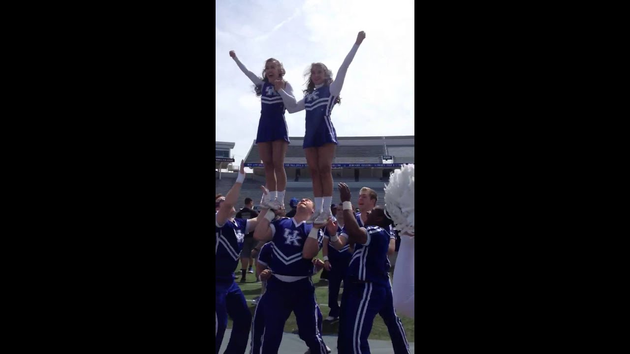 Double, Cupie, Cheerleading, Stunt, University, Of, Kentucky, Megan, Jewell...