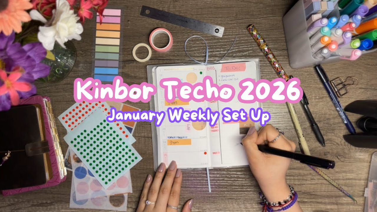Kinbor Techo Planner | Amazon Haul & New Weekly Set Up