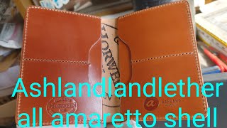アッシュランドレザー ファットハービー fatHerbie いずみ shellcordovan cordovan コードバン 財布  アマレット amaretto Ashlandlether