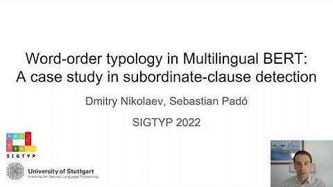 Word-order Typology in Multilingual BERT: A Case Study in Subordinate-Clause Detection #SIGTYP