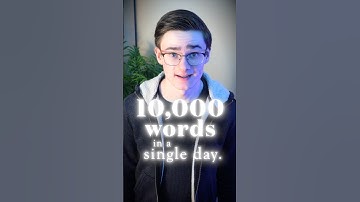 How I wrote nearly 10,000 words in 1 day.