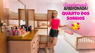 COLOCAMOS O ESPELHO NO QUARTO, ORGANIZANDO NOSSOS PRODUTOS DE BELEZA ✨💄🧴