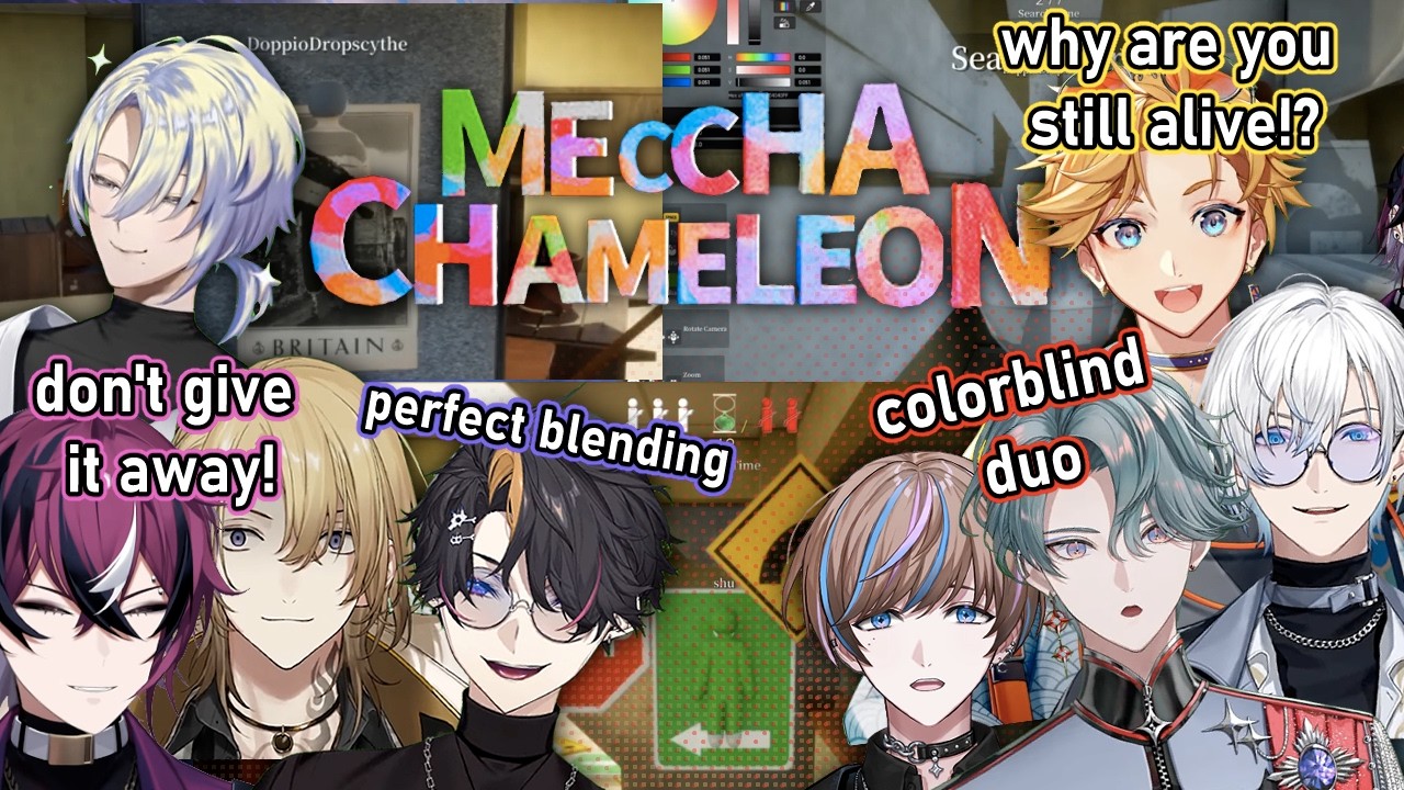 [Meccha Chameleon all POVs] Niji boys have insane camouflage skills it makes the game crazier