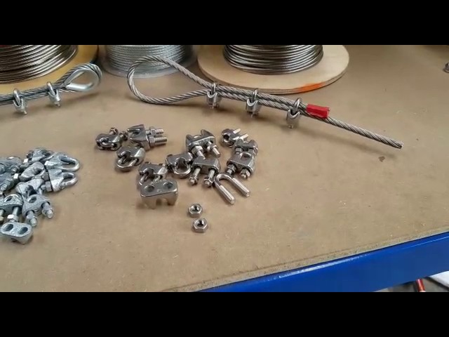 X4 13MM DIN1142 Wire Rope Grips Zinc Plated