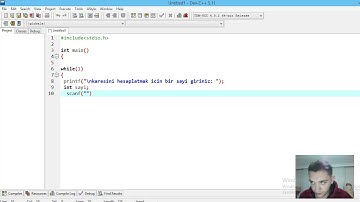 C programlama ( While İle Sonsuz Döngü Uygulaması ) 5