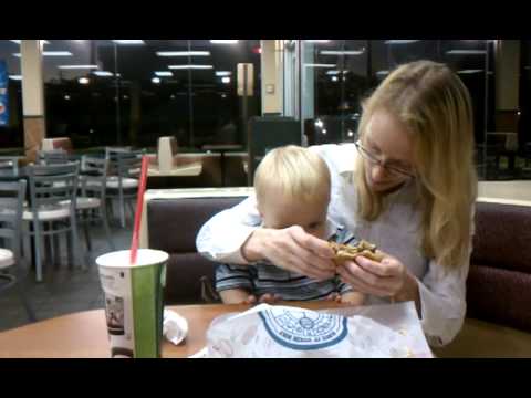 Toren and Debi at Burger King