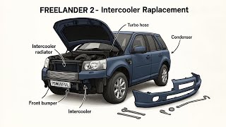How to remove the intercooler on Land Rover Freelander 2 / LR2 Diesel