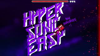 Geometry Dash - Hypersonic Easy 100% By Jukaras