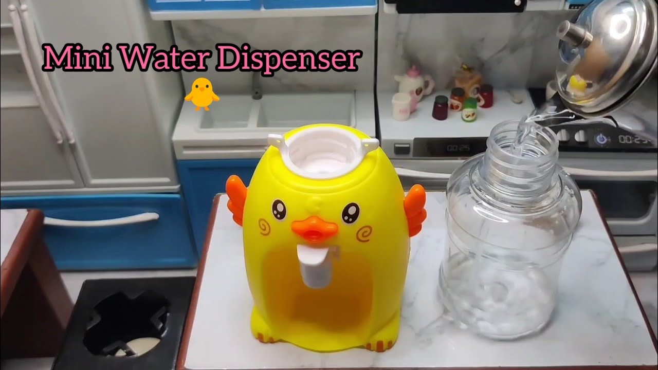 Mini Water Dispenser Review | Little Yellow Duck | Mini Food Basket