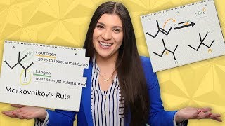 Hydrohalogenation Examples Using Markovnikov’s Rule | Organic Chemistry