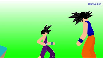 Stick Goku First Time Transforming to SSJ