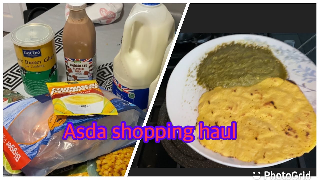 Asda online shopping haul. Grocery haul and makki ke roti and lassi ka ...