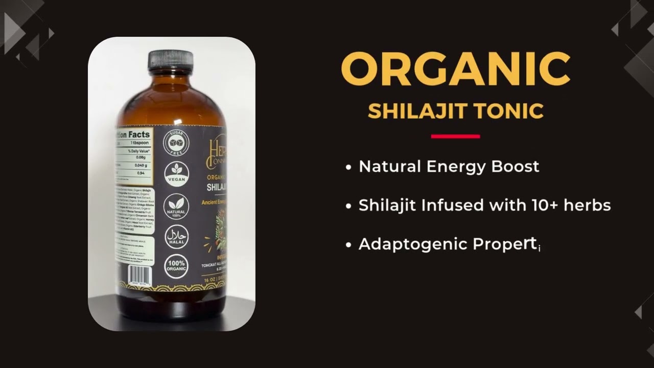 organic shilajit tonic