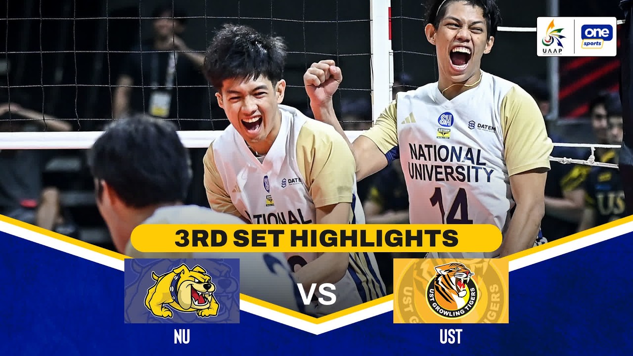 NU vs UST | SET 3 HIGHLIGHTS | UAAP SEASON 88 MEN’S VOLLEYBALL FINAL ...