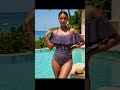 Casual Off Shoulder Ruffle Neck One Piece Swimsuit Tummy Control Summer Beach Essentials #onepiece