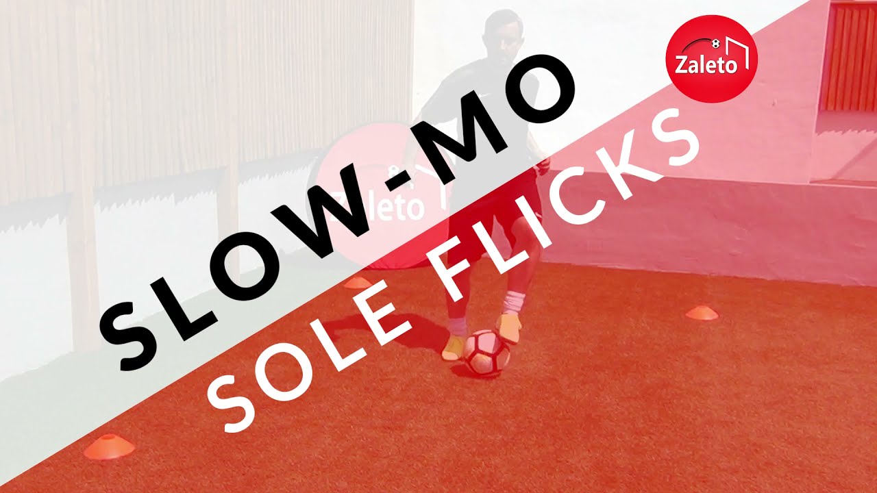 Sole Flicks ⚽️ FOOTBALL SKILLS IN SLOW MOTION