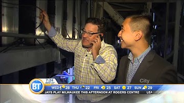 A behind-the-scenes look at the Samsung billboard in Yonge-Dundas Square