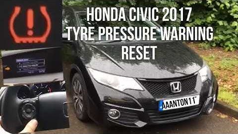 Honda Civic Tyre Pressure Warning System Reset(2016-2018)