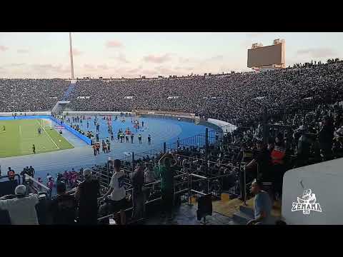 جمهور الرجاء الرياضي في مباراة نهضة بركان نصف ساعة قبل إنطلاق المباراة - Curva Sud Casablanca